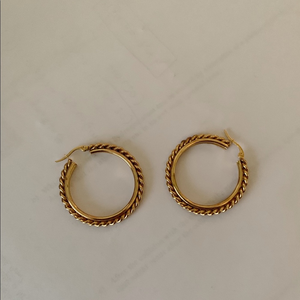 hoop earrings
